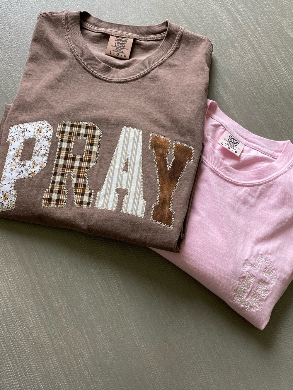 Lot of Christian Shirts Pray shirt Cross shirt embroidered appliqué t shirts